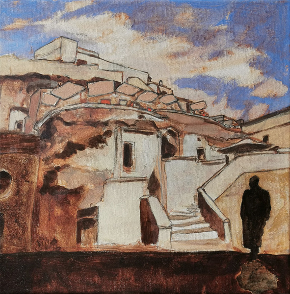 matera 2 - 40x40 - technique mixte